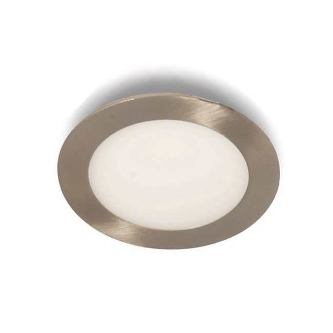 HELIOS 30-0630 - 6 Watt Satin Nikel Kasalı Sıva Altı Yuvarlak LED Panel Armatür