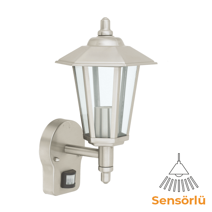 HELIOS 90-0601C - Sensörlü Dış Mekân Duvar Apliği