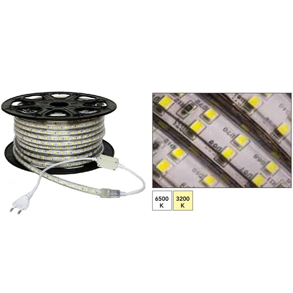 FORLIFE FL-5069 - 220 Volt Dış Mekân Çift Sıra 2835 SMD LED Hortum (100 metre)