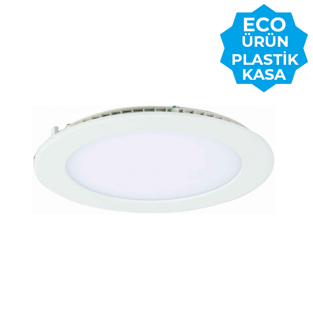 K2 GLOBAL GDL402 - 18 Watt Plastik Kasalı Sıva Altı Yuvarlak LED Panel Armatür