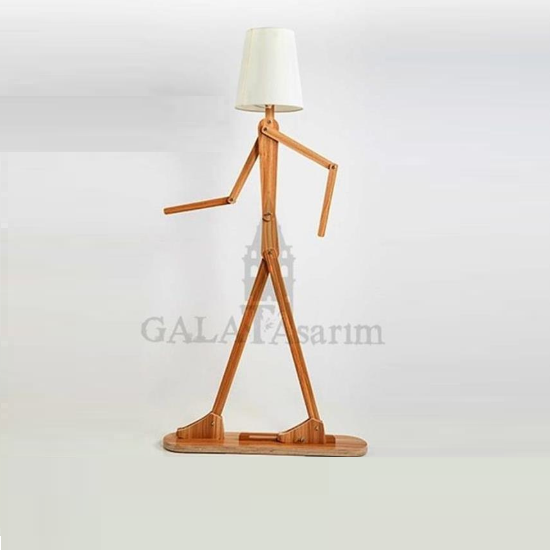 GT-5005 - Dekoratif Ahşap Lambader