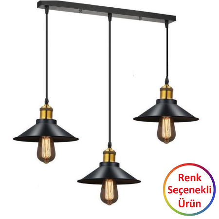 GT-7006-S3 - Üçlü Şapkalı Vintage Sarkıt