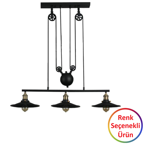 GT-7018 - Üçlü Asansörlü Retro Sarkıt