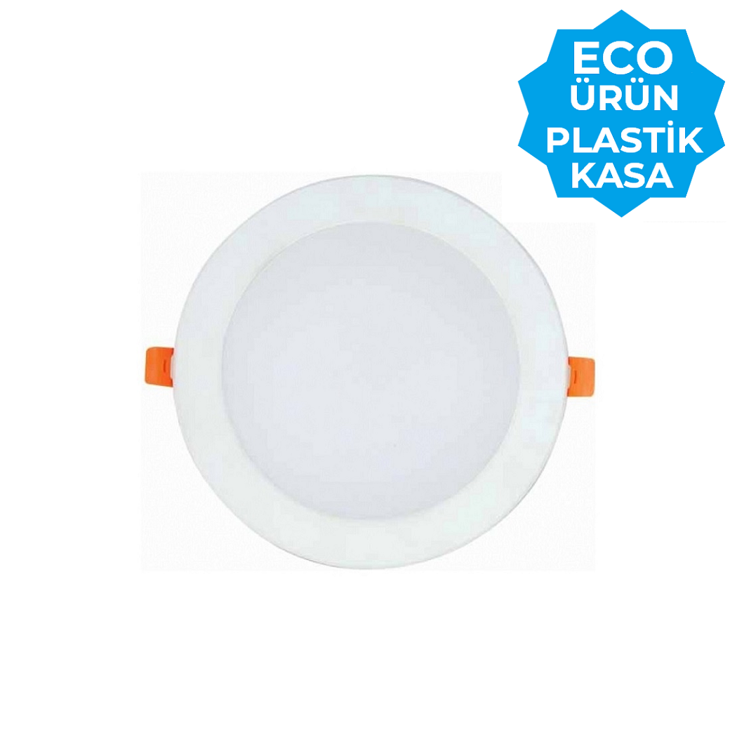 K2 GLOBAL KDL070 - 8 Watt Plastik Kasalı Sıva Altı Yuvarlak LED Panel Armatür