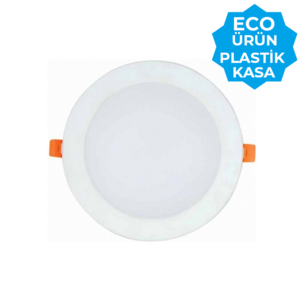 K2 GLOBAL KDL071 - 12 Watt Plastik Kasalı Sıva Altı Yuvarlak LED Panel Armatür