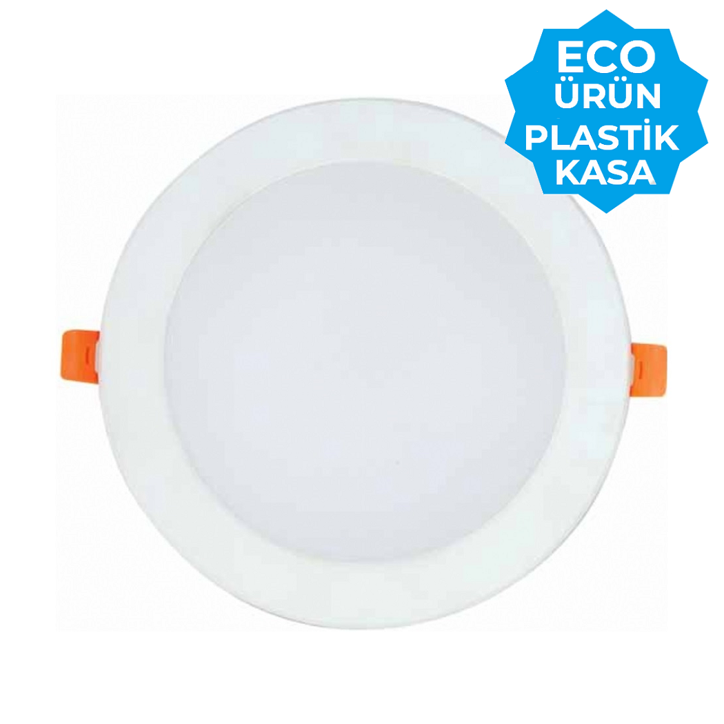 K2 GLOBAL KDL073 - 30 Watt Plastik Kasalı Sıva Altı Yuvarlak LED Panel Armatür