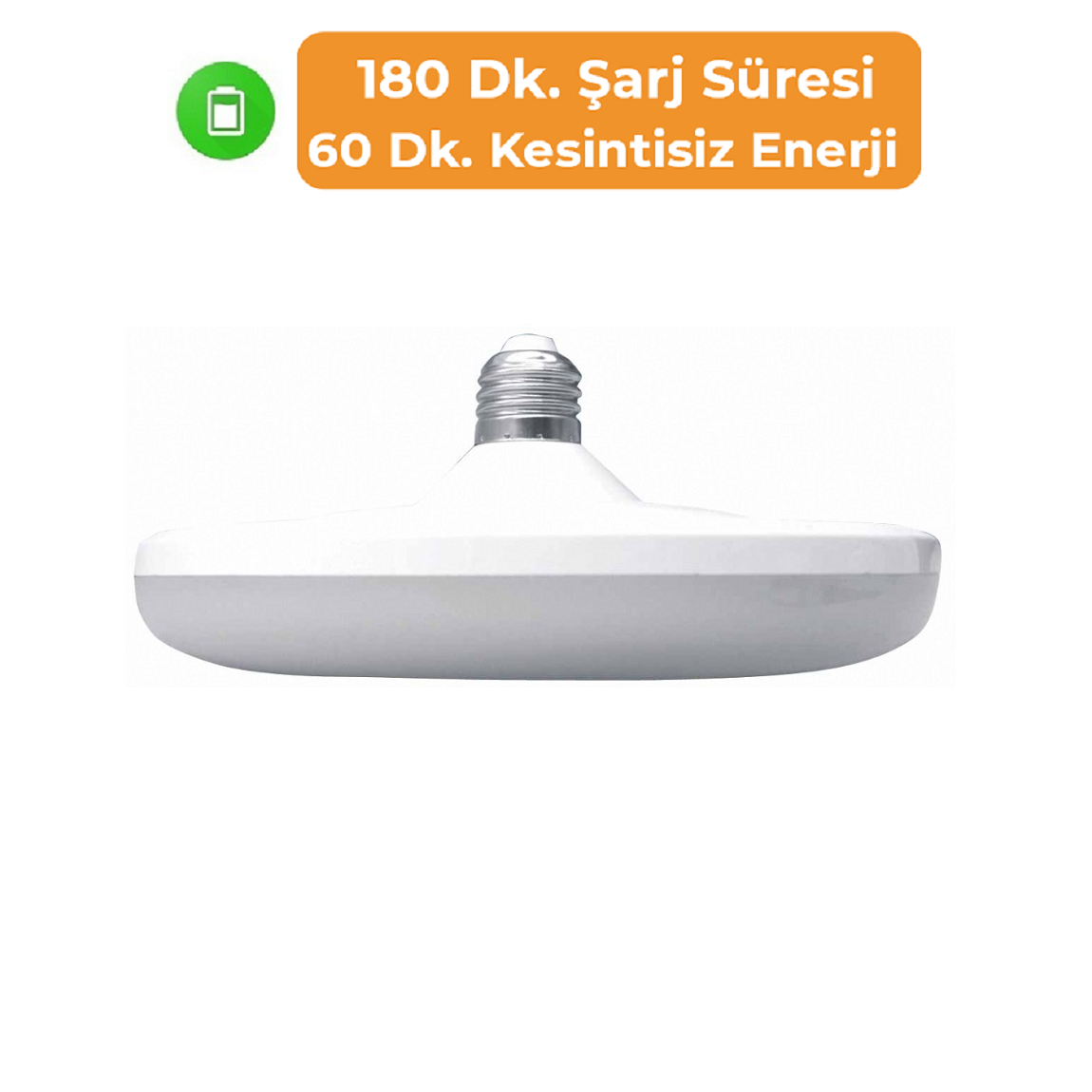 K2 GLOBAL KES408 - 26 Watt Şarjlı LED UFO Ampul
