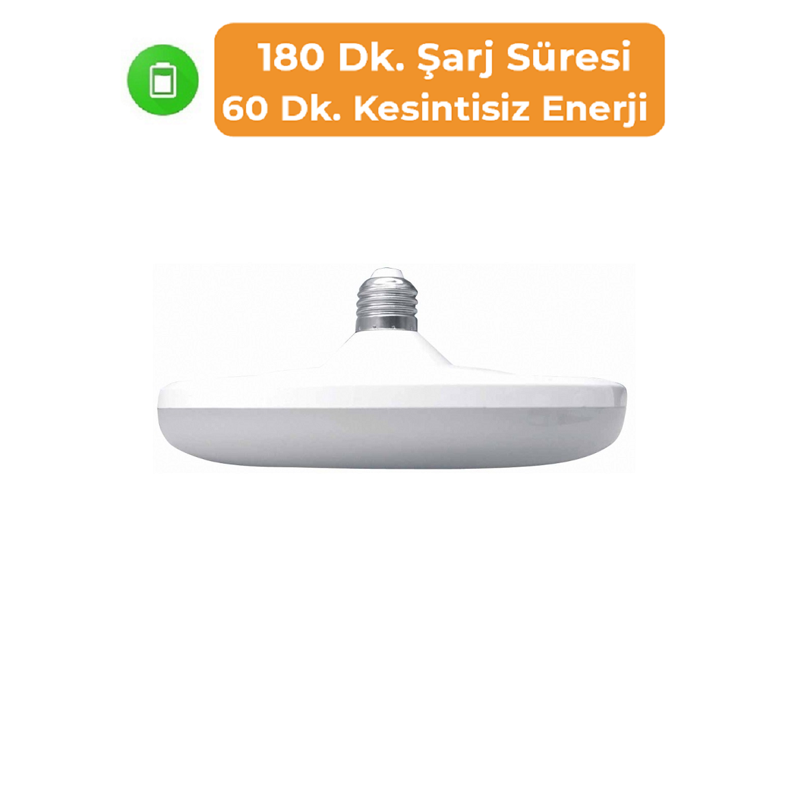 K2 GLOBAL KES409 - 12 Watt Şarjlı LED UFO Ampul