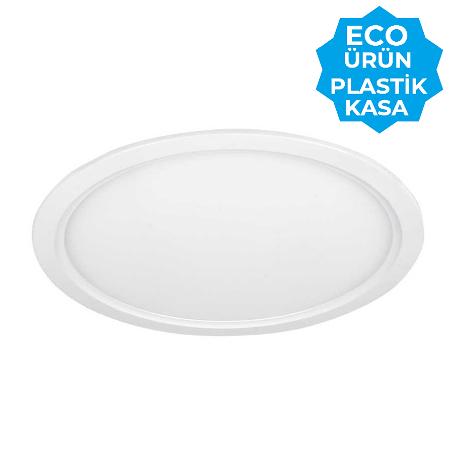 JUPITER LD413 - 24 Watt Plastik Kasalı Sıva Altı Yuvarlak LED Panel Armatür