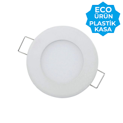 JUPITER LD470 - 3 Watt Plastik Kasalı Sıva Altı Yuvarlak LED Panel Armatür