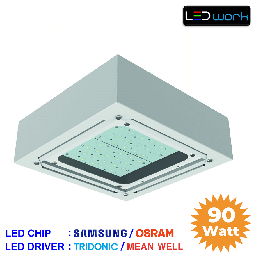 LW-LKSU-01-90 - 90 Watt Sıva Üstü LED Kanopi Armatür