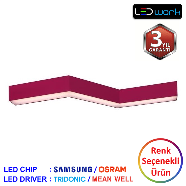 LW-Porte-Zigzak-01 - Dekoratif LED Sarkıt/Sıva Üstü LED Armatür