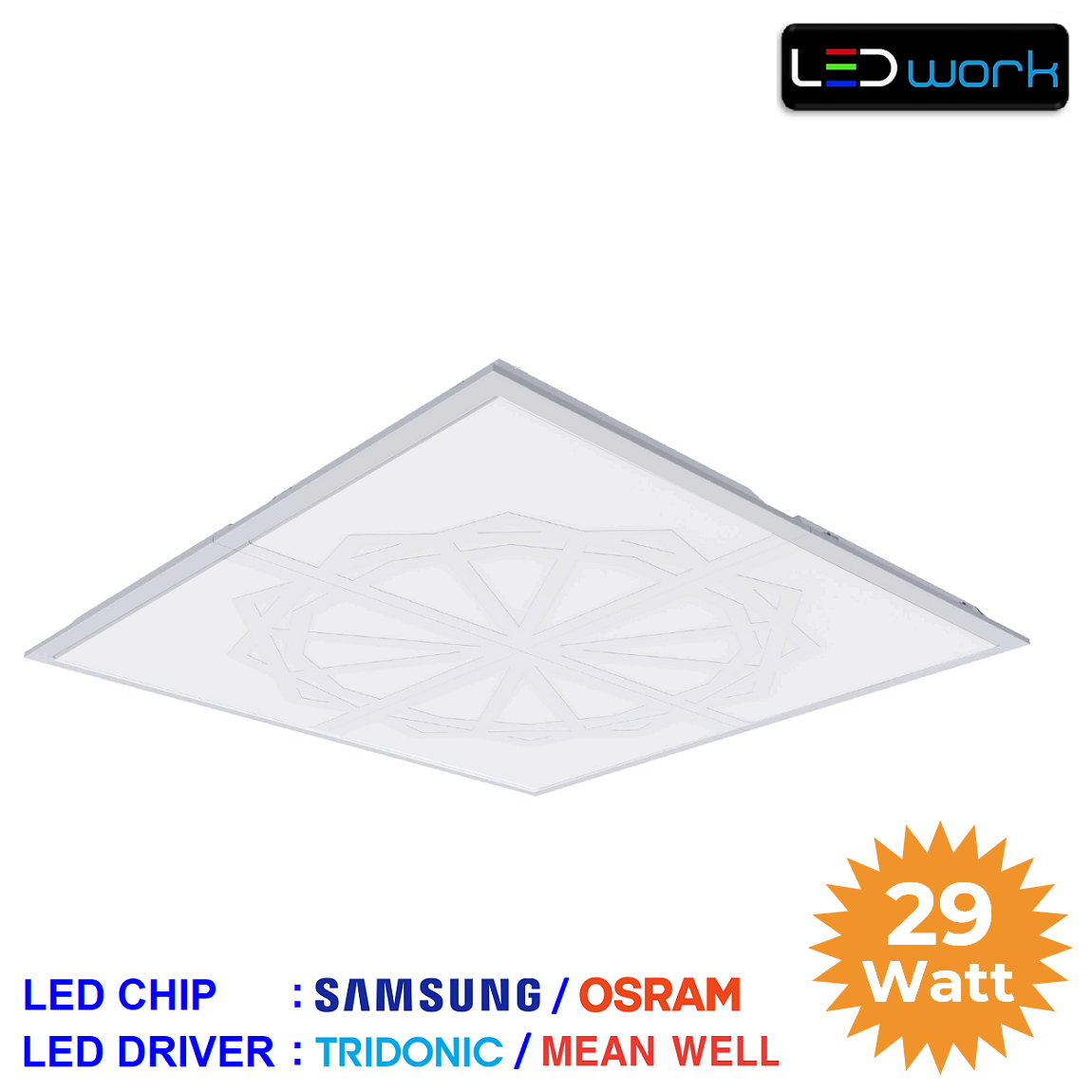 LW-PSAM-60x60-05 - 60x60 Sıva Altı LED Panel Armatür