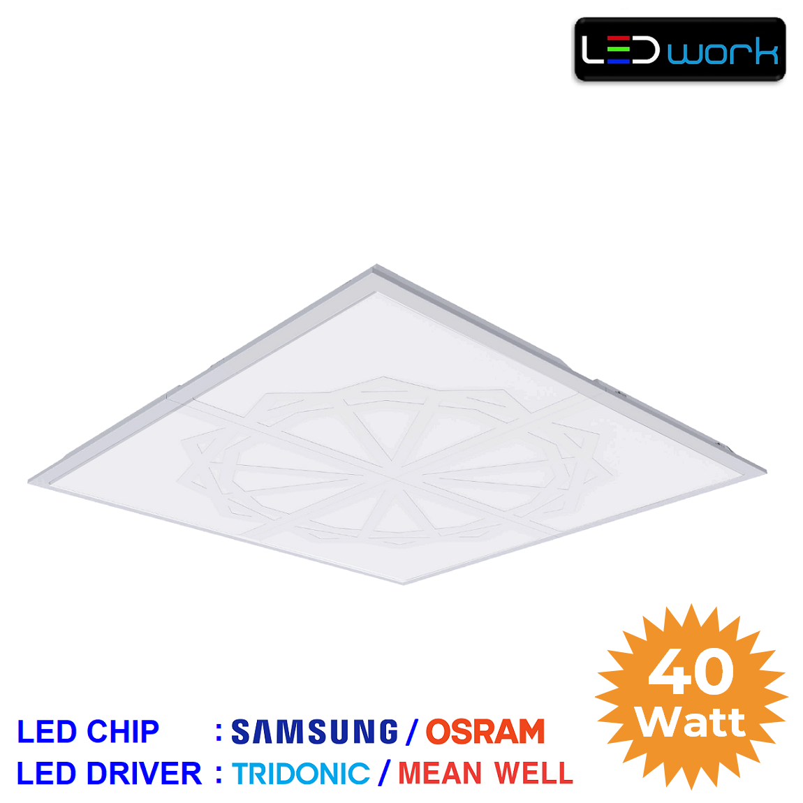 LW-PSAM-60x60-07 - 60x60 Sıva Altı LED Panel Armatür