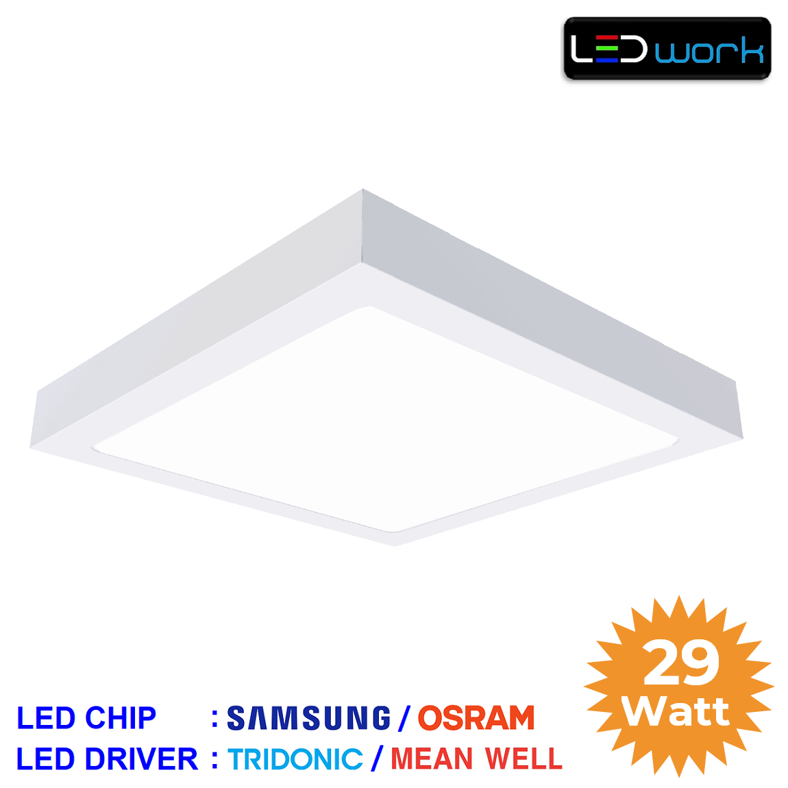 LW-PSUM-60x60-01 - 60x60 Sıva Üstü LED Panel Armatür