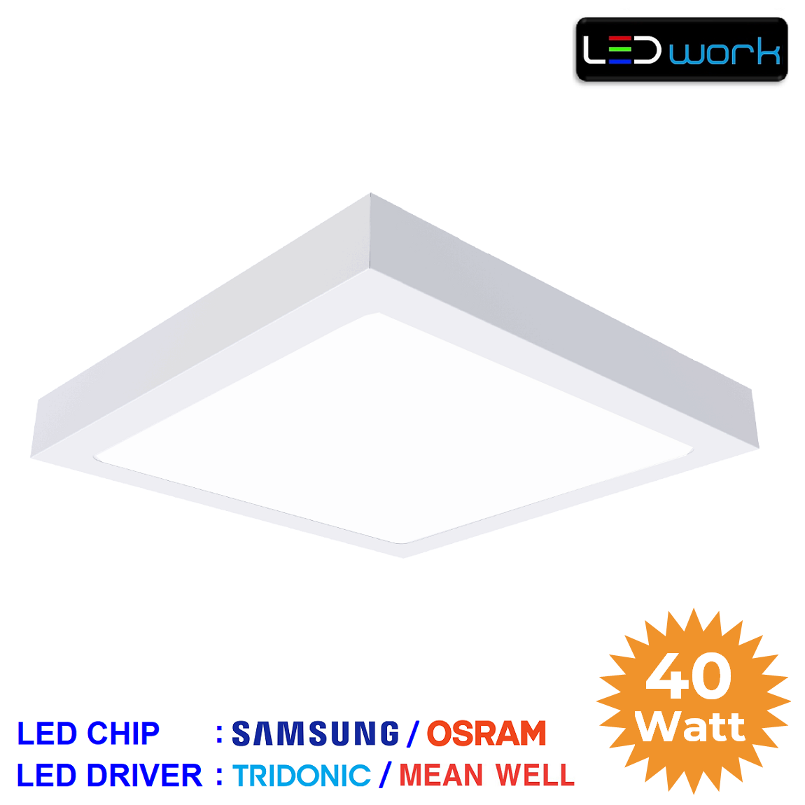 LW-PSUM-60x60-02 - 60x60 Sıva Üstü LED Panel Armatür