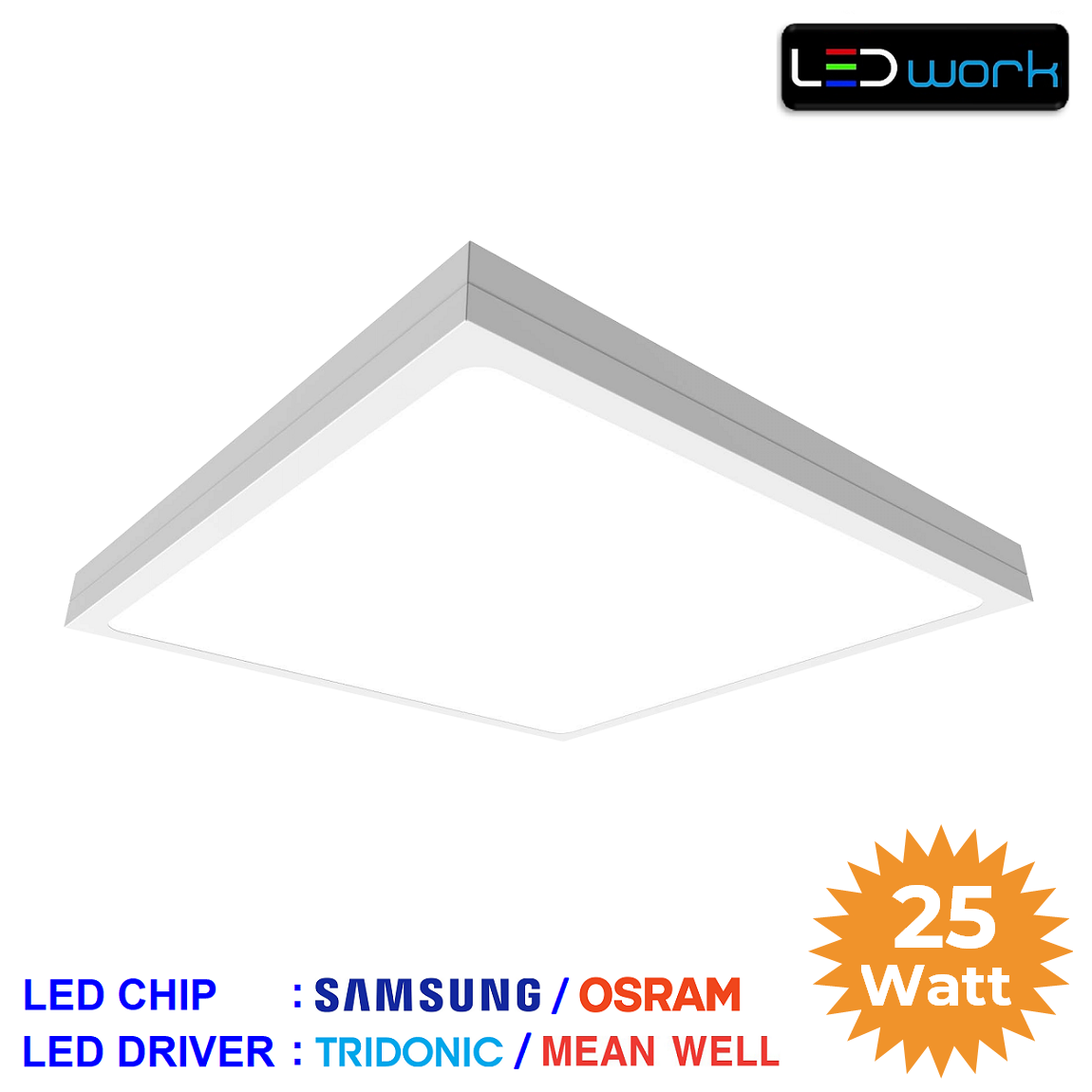 LW-PSUM-60x60-03 - 60x60 Sıva Üstü LED Panel Armatür