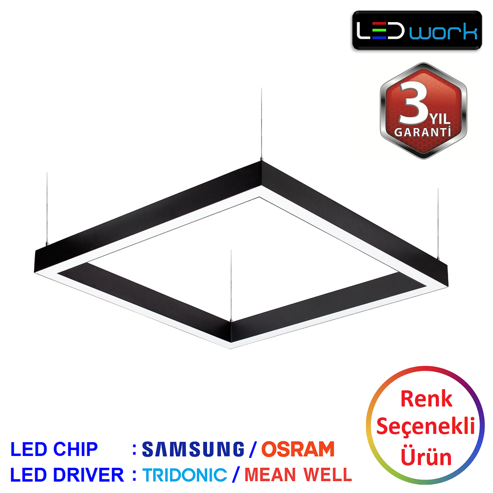 LW-Quad-01 - Dekoratif LED Sarkıt/Sıva Üstü LED Armatür