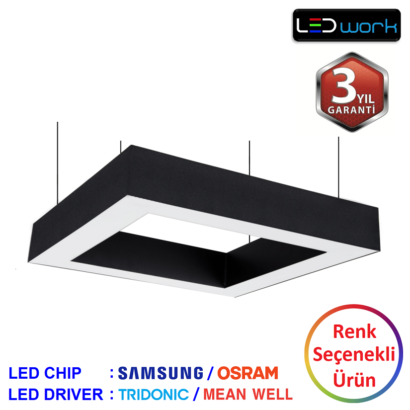 LW-Quad-02 - Dekoratif LED Sarkıt/Sıva Üstü LED Armatür
