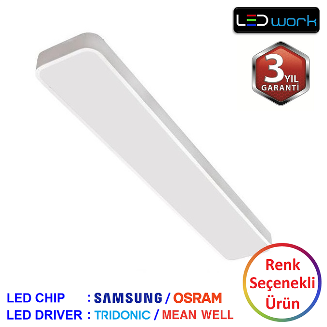 LW-Rectan-01 - Dekoratif LED Sarkıt/Sıva Üstü LED Armatür