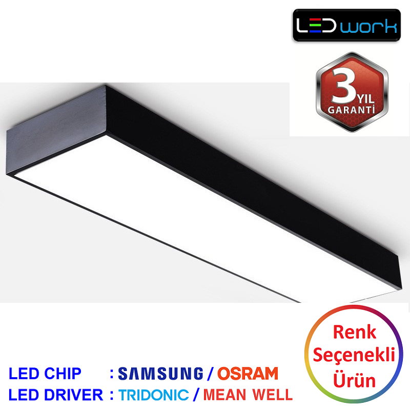 LW-Rectan-03 - Dekoratif LED Sarkıt/Sıva Üstü LED Armatür