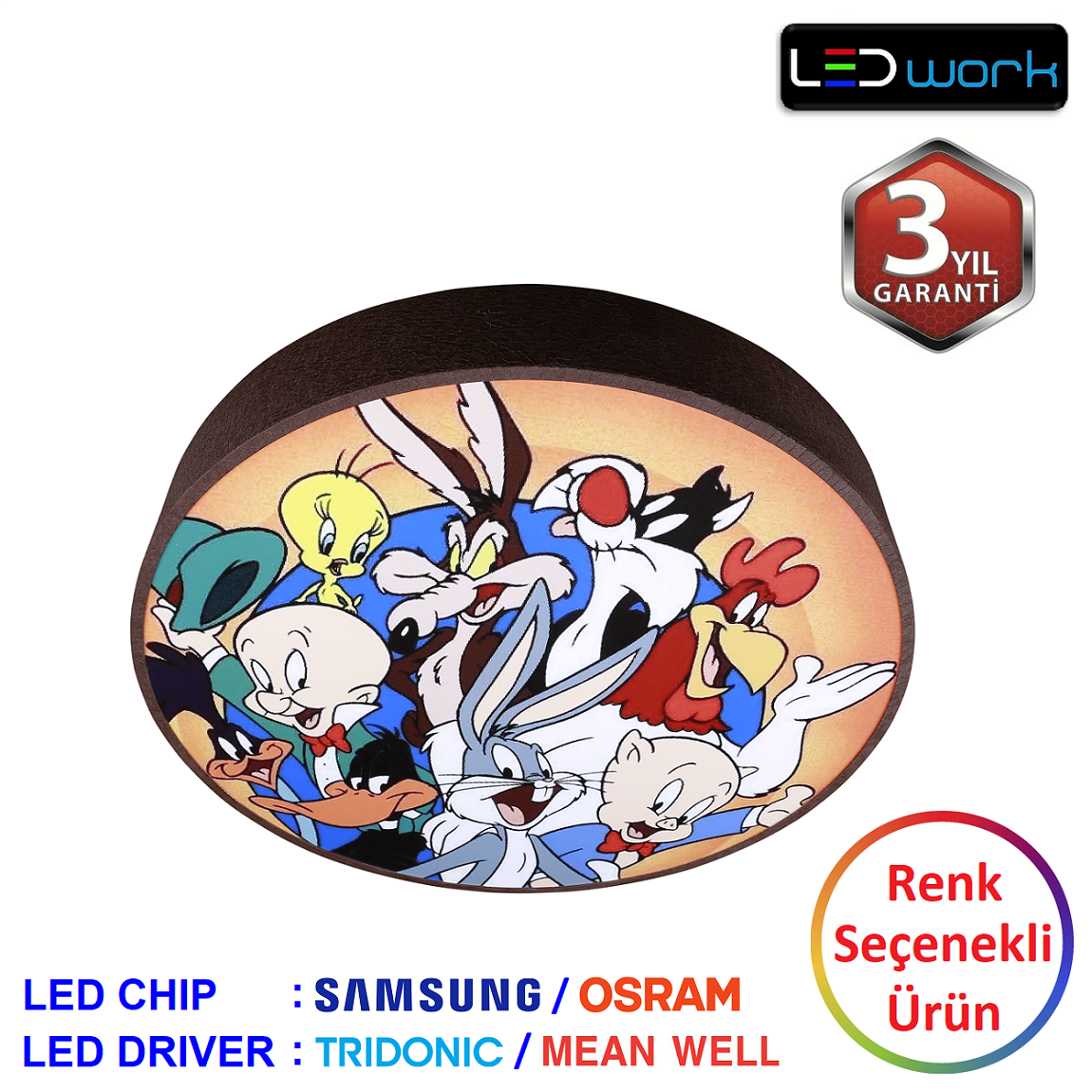 LW-Tambour-04 - Dekoratif LED Sarkıt/Sıva Üstü LED Armatür