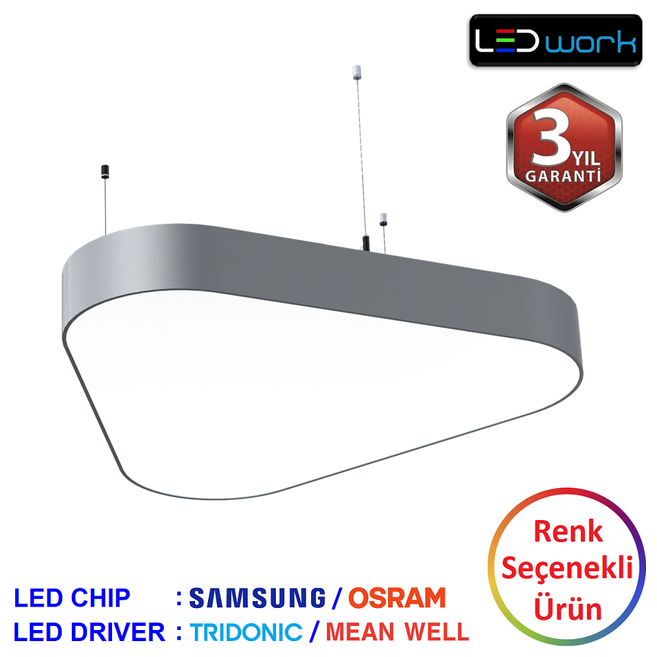 LW-Trian-01 - Dekoratif LED Sarkıt/Sıva Üstü LED Armatür