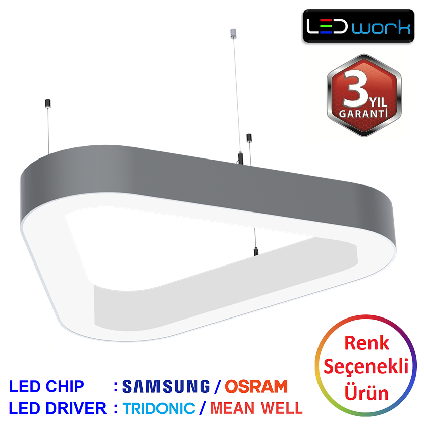 LW-Trianro-05 - Dekoratif LED Sarkıt/Sıva Üstü LED Armatür