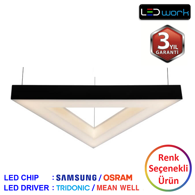 LW-Trianro-07 - Dekoratif LED Sarkıt/Sıva Üstü LED Armatür