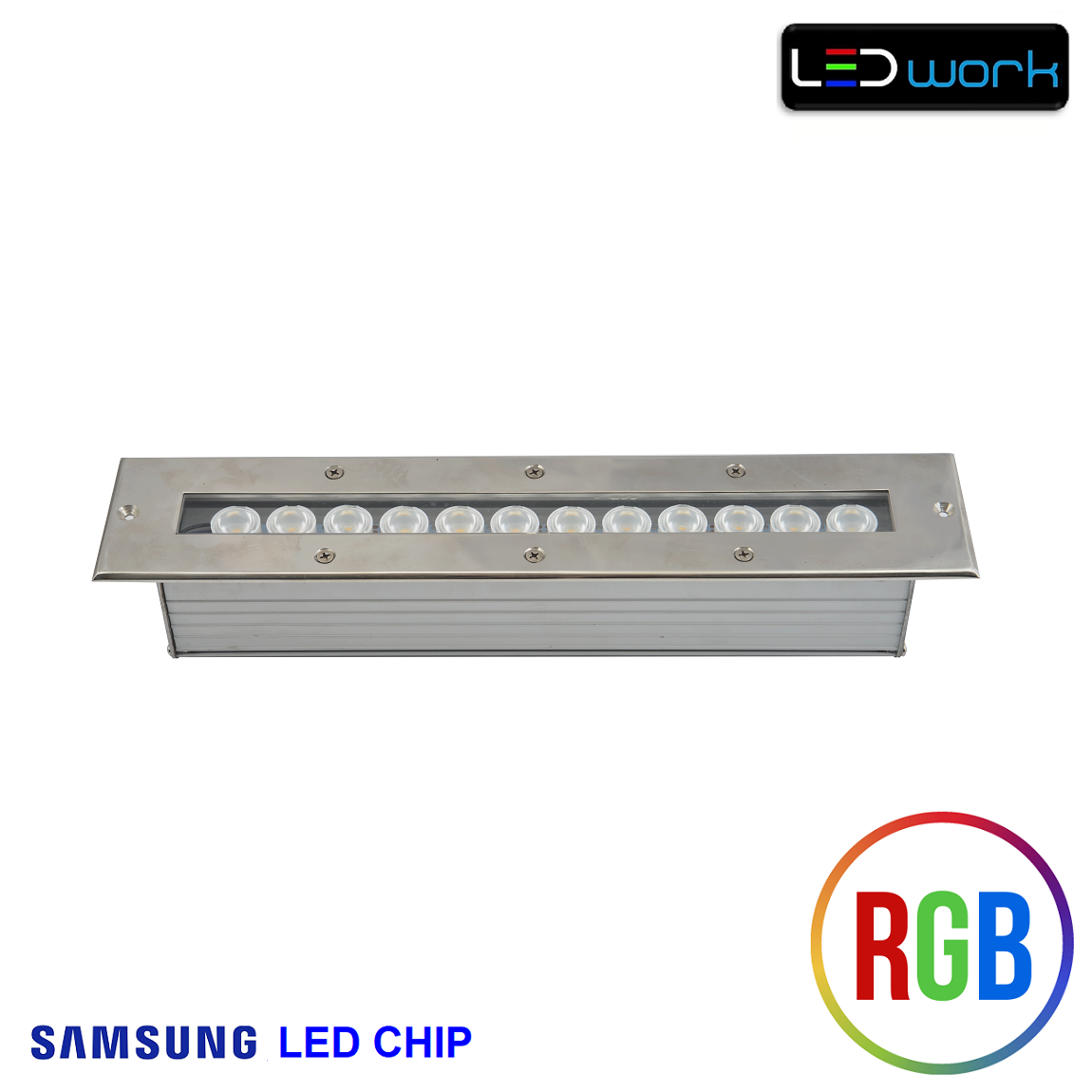 35 cm 12 Watt SAMSUNG LED Chip Sıva Altı RGB Wallwasher