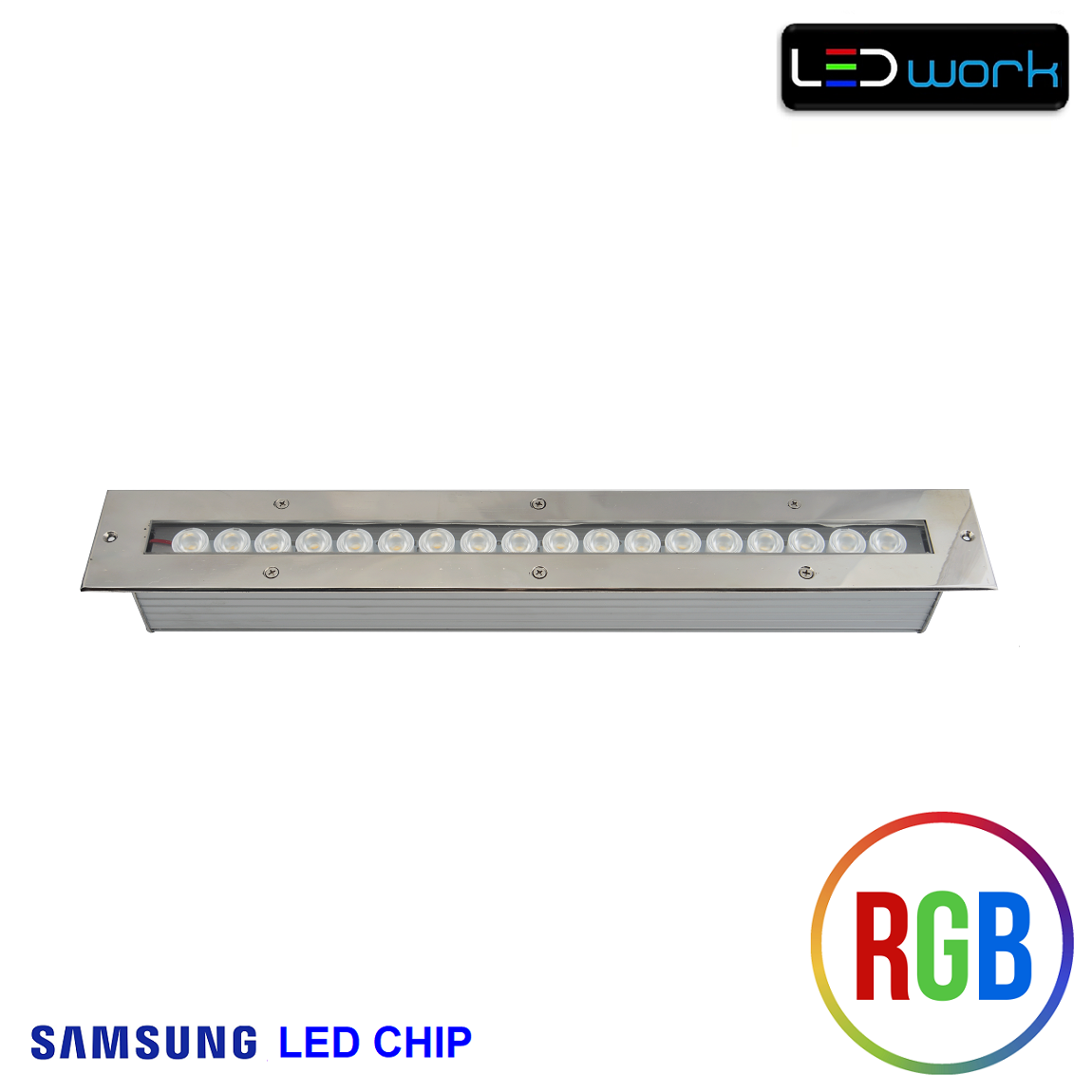 50 cm 18 Watt SAMSUNG LED Chip Sıva Altı RGB Wallwasher