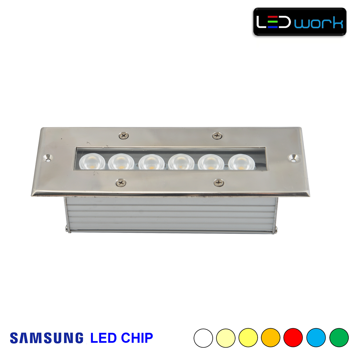 20 cm 6 Watt SAMSUNG LED Chip Sıva Altı RGB Wallwasher