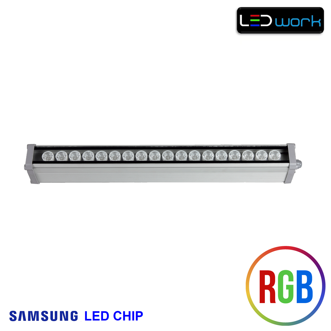 50 cm 18 Watt SAMSUNG LED Chip Sıva Üstü RGB Wallwasher