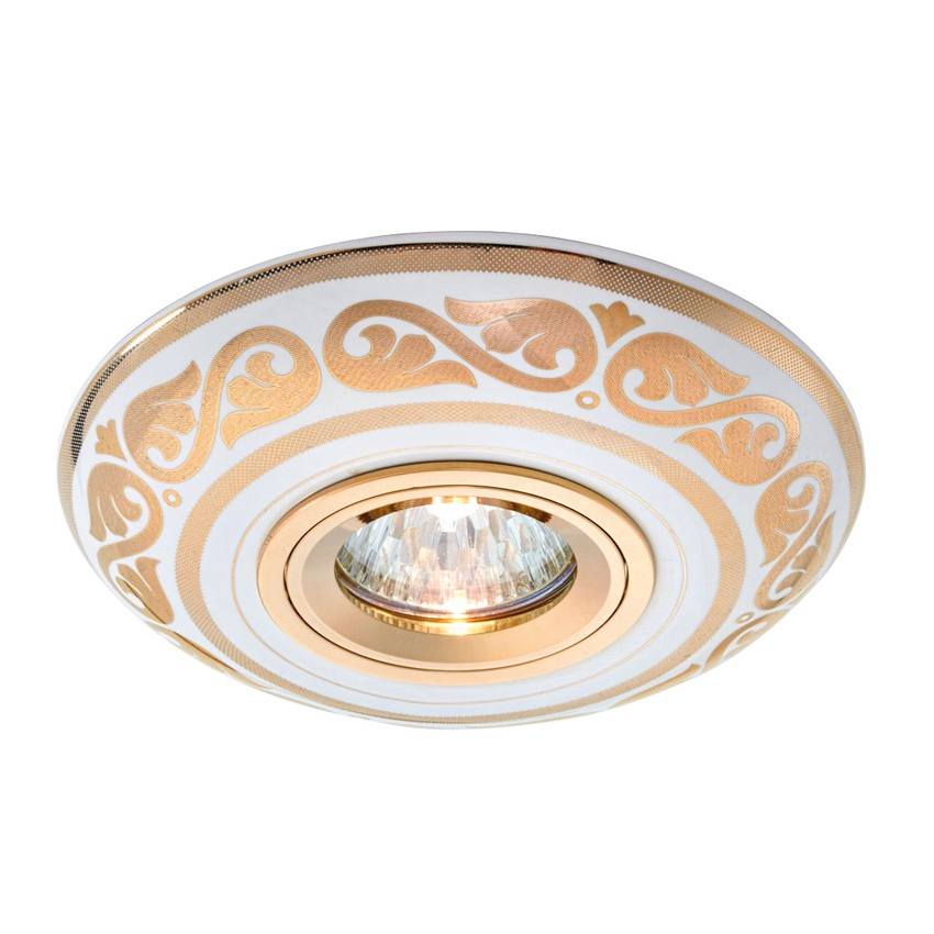 goldX ZE604-WH - Desenli Sıva Altı Porselen LED Spot Kasası