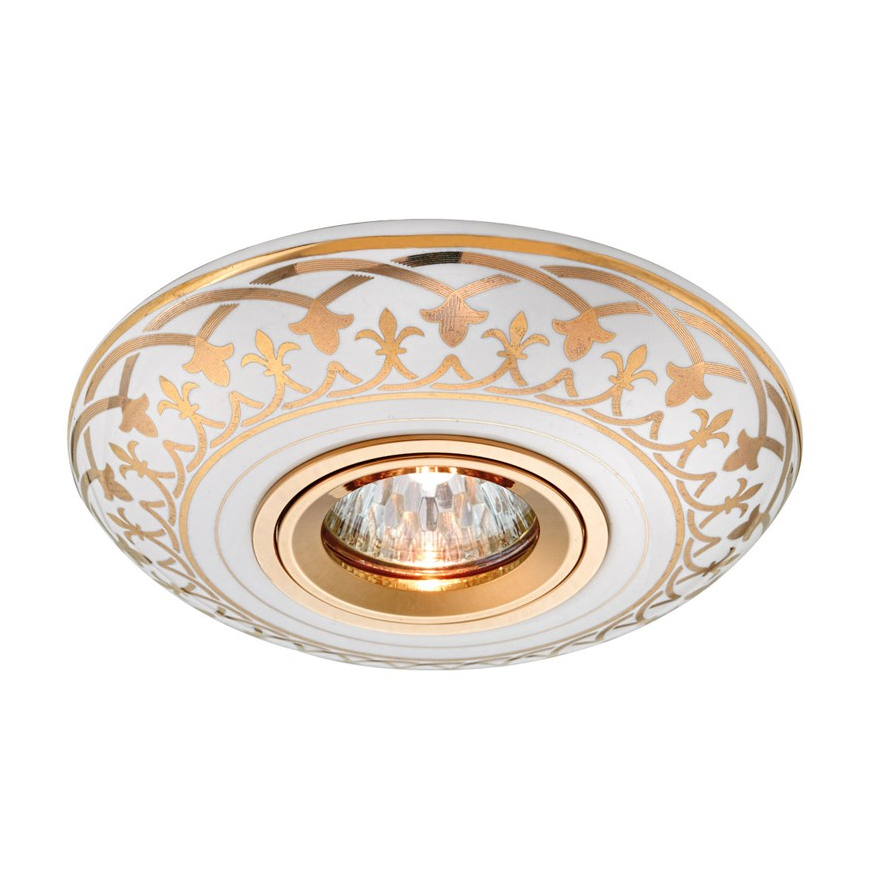 goldX ZE605-WH - Desenli Sıva Altı Porselen LED Spot Kasası