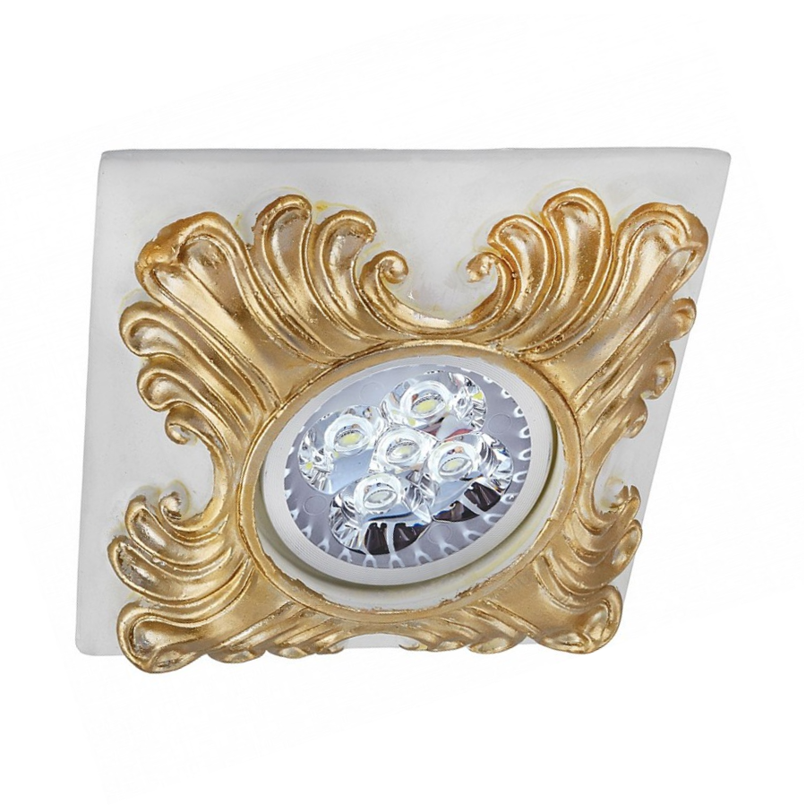 goldX ZE660 - Altın Desenli Sıva Altı LED Spot Kasası