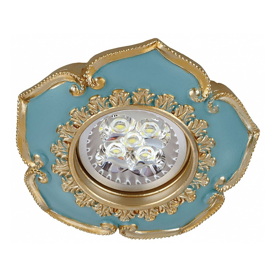 goldX ZE662-BL - Altın Desenli Sıva Altı LED Spot Kasası