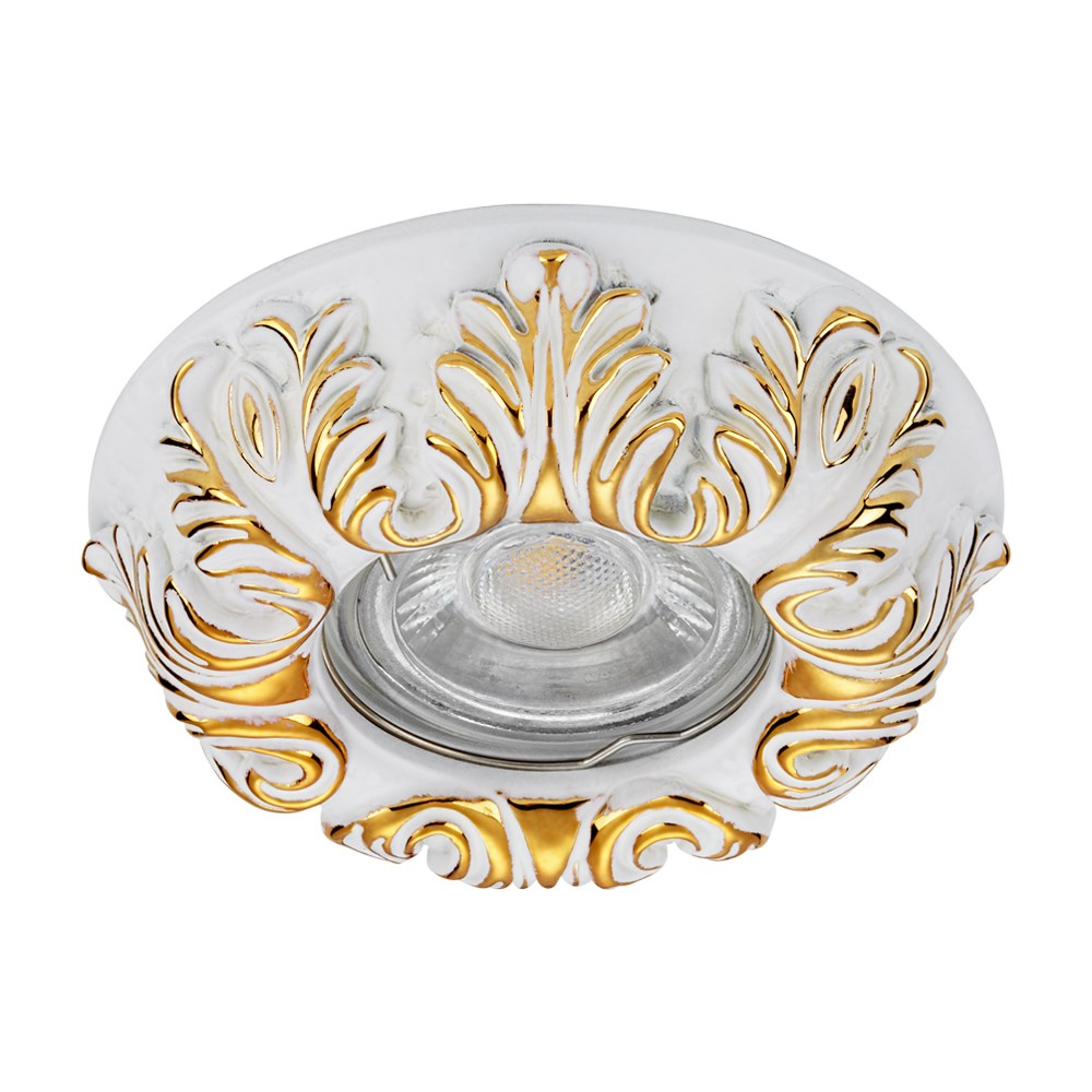 goldX ZE687 - Altın Desenli Sıva Altı LED Spot Kasası