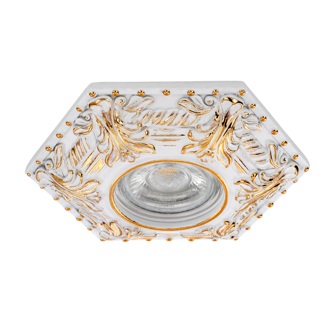 goldX ZE688 - Altın Desenli Sıva Altı LED Spot Kasası