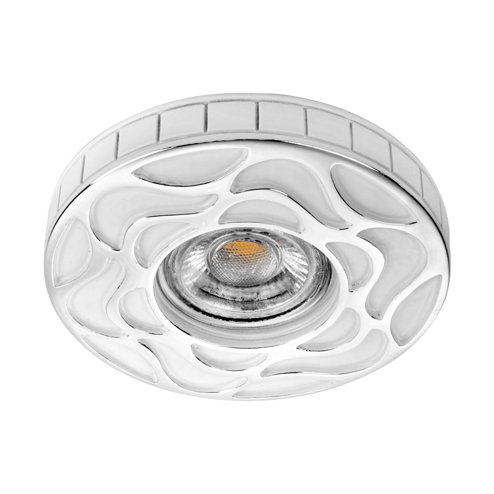 goldX ZE691-CH - Desenli Sıva Altı LED Spot Kasası