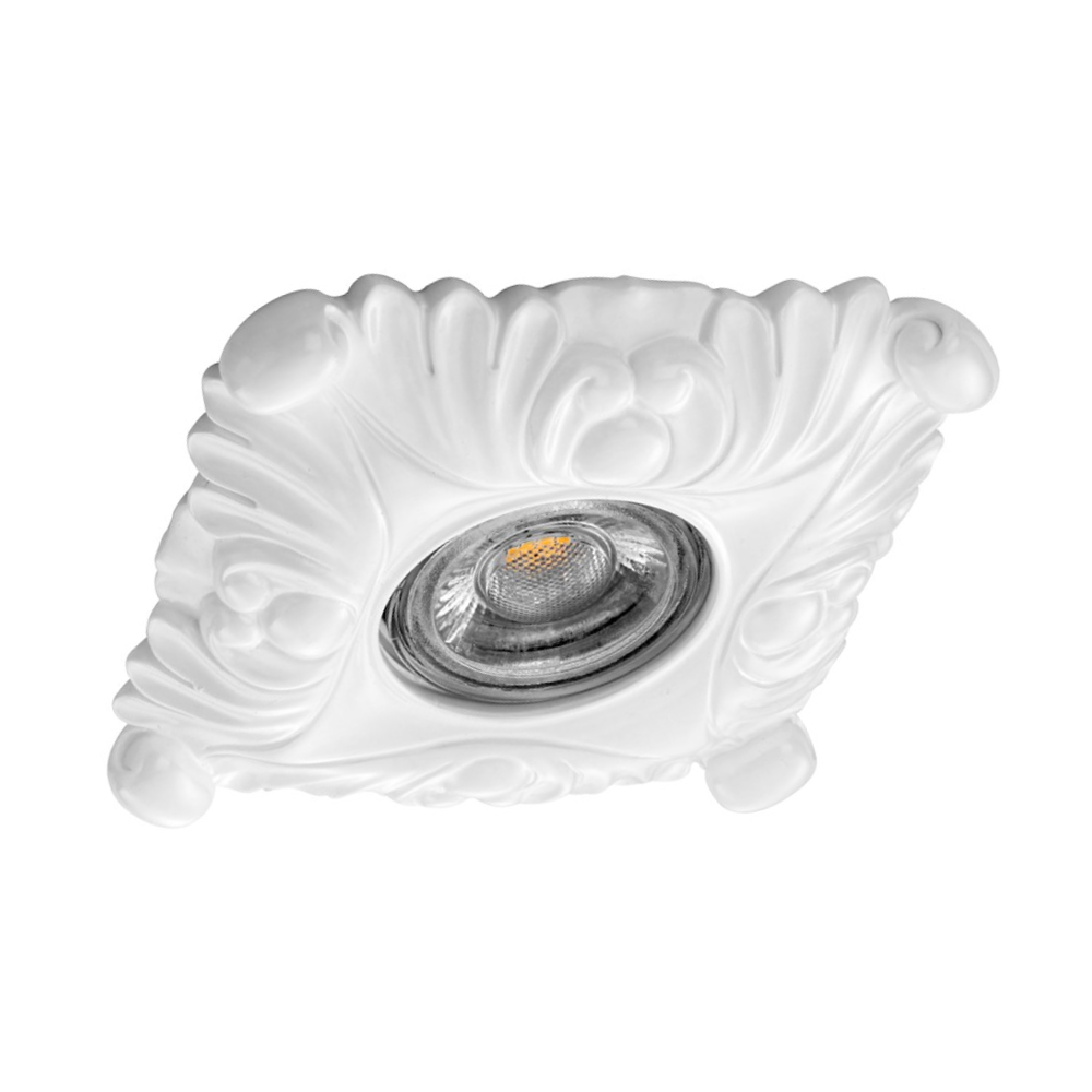 goldX ZE697-WH - Desenli Sıva Altı LED Spot Kasası