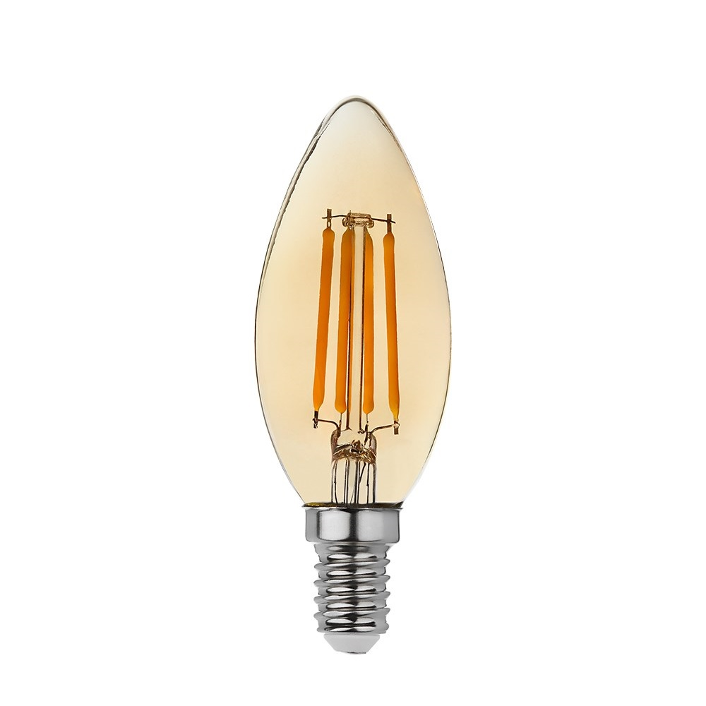 goldX ZE890-G - 4 Watt LED Flaman Ampul