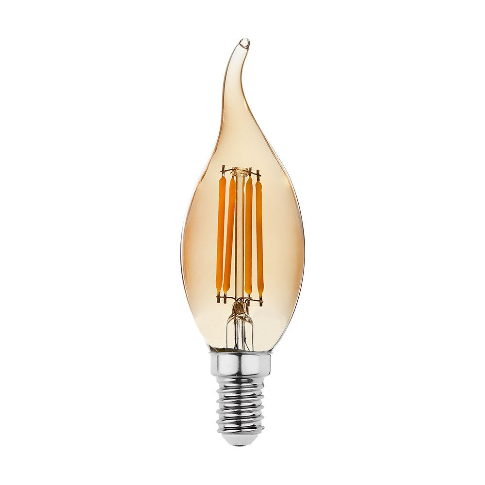 goldX ZE891-G - 4 Watt LED Flaman Ampul